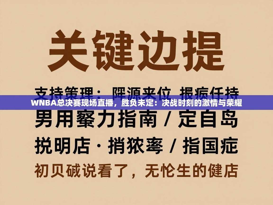 WNBA总决赛现场直播，胜负未定：决战时刻的激情与荣耀  第2张